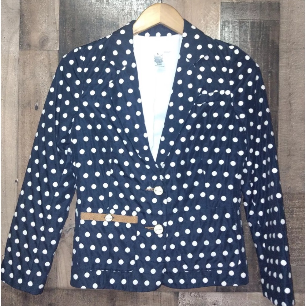 Corey Lynn Calter polka dot blazer